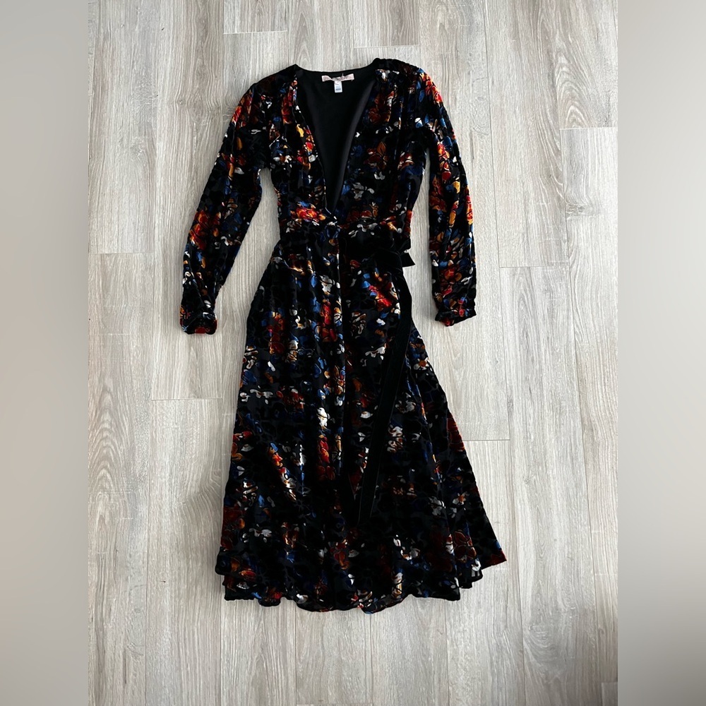 Anthropologie Hutch Women’s Deirdre Velvet Wrap Dress - Size XS - Picture 3 of 10